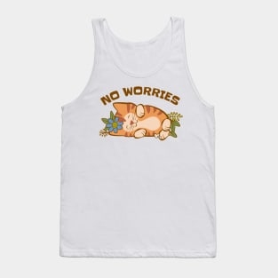 No Worries Kitten Tank Top